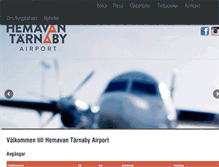 Tablet Screenshot of hemavantarnabyairport.se